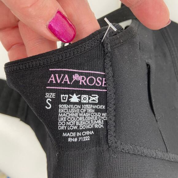 Ava Rose Maternity Nursing Bra Size S Black Comfort Stretch 32A-34B - Picture 8 of 8